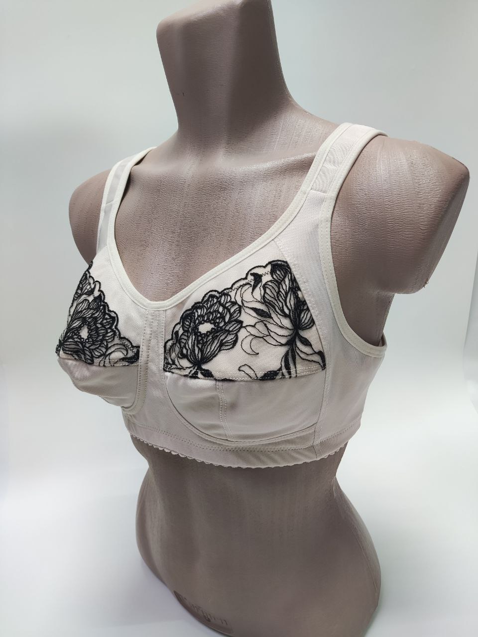 Бюстгальтер после мастэктомии Черное на фраппе ЛФ0793 В251 фото 2