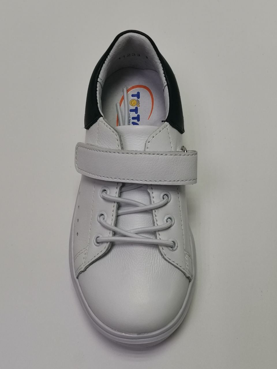 Полуботинки школьные для мальчика 11233-КП-99,1 (белый/черный) фото 4