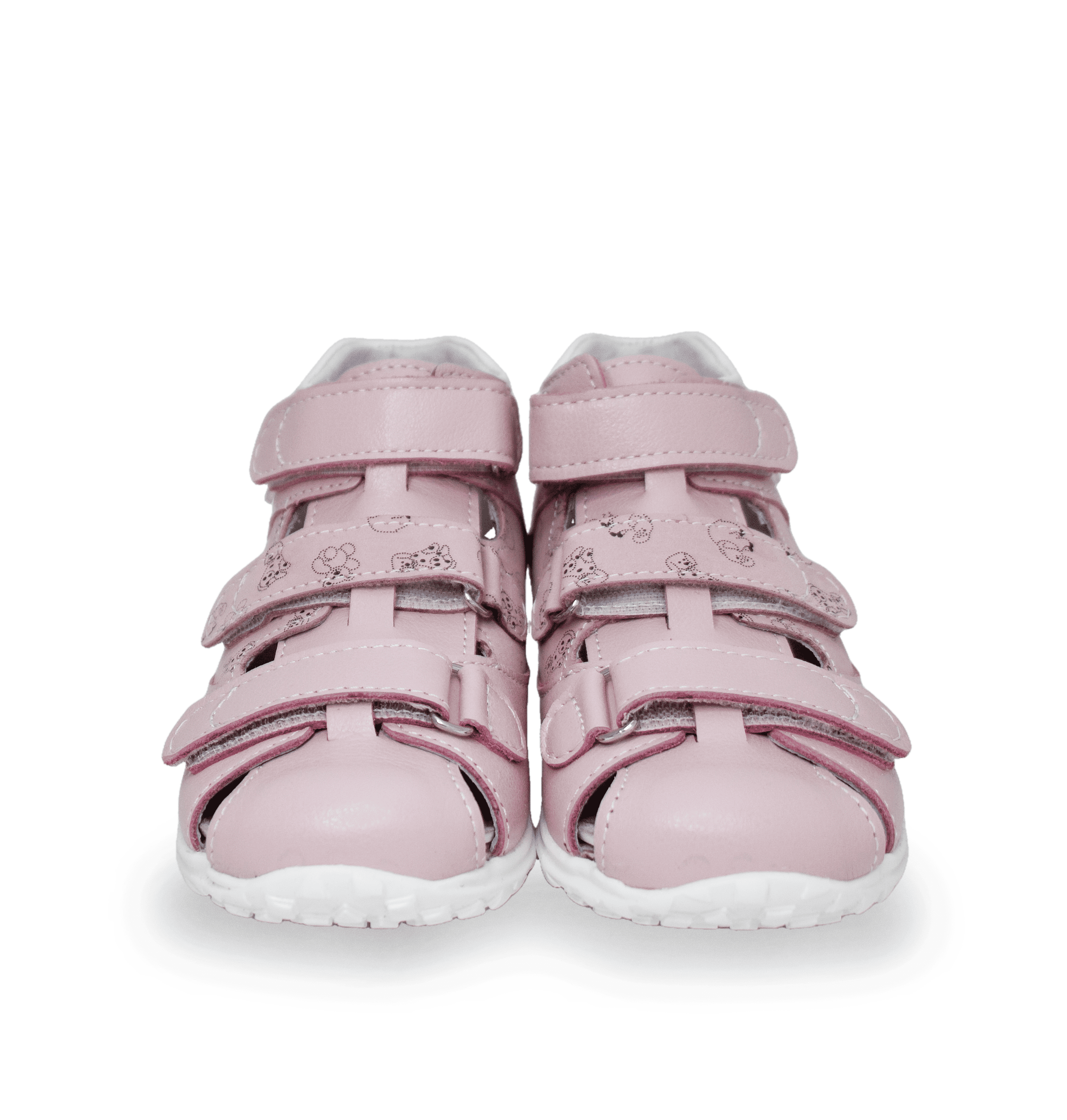 Сандалии детские ортопедические с закрытым носом Орфея Б3-202-104-057-1 кожаные розовые фото 7