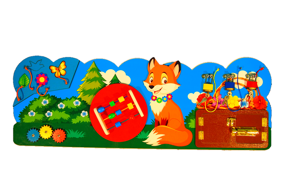 Бизиборд Лиса, 90*h32 см фото 1