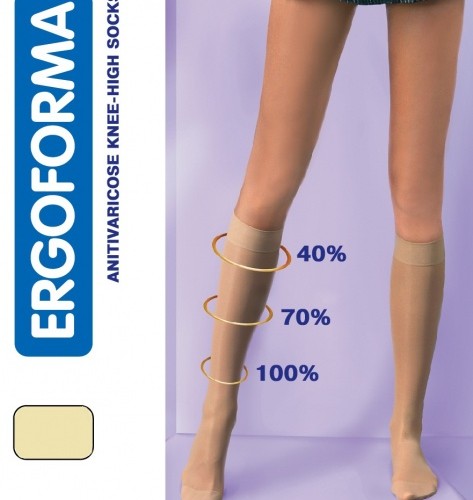 Гольфы женские Ergoforma, с закрытым носом, прозрачные, арт.311, 1 класс фото 1