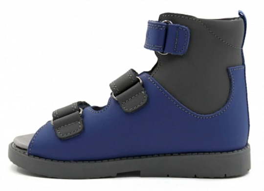 Сандалии ортопедические  с открытым носом цв.синий 2208-Х-024 ДЦП фото 4