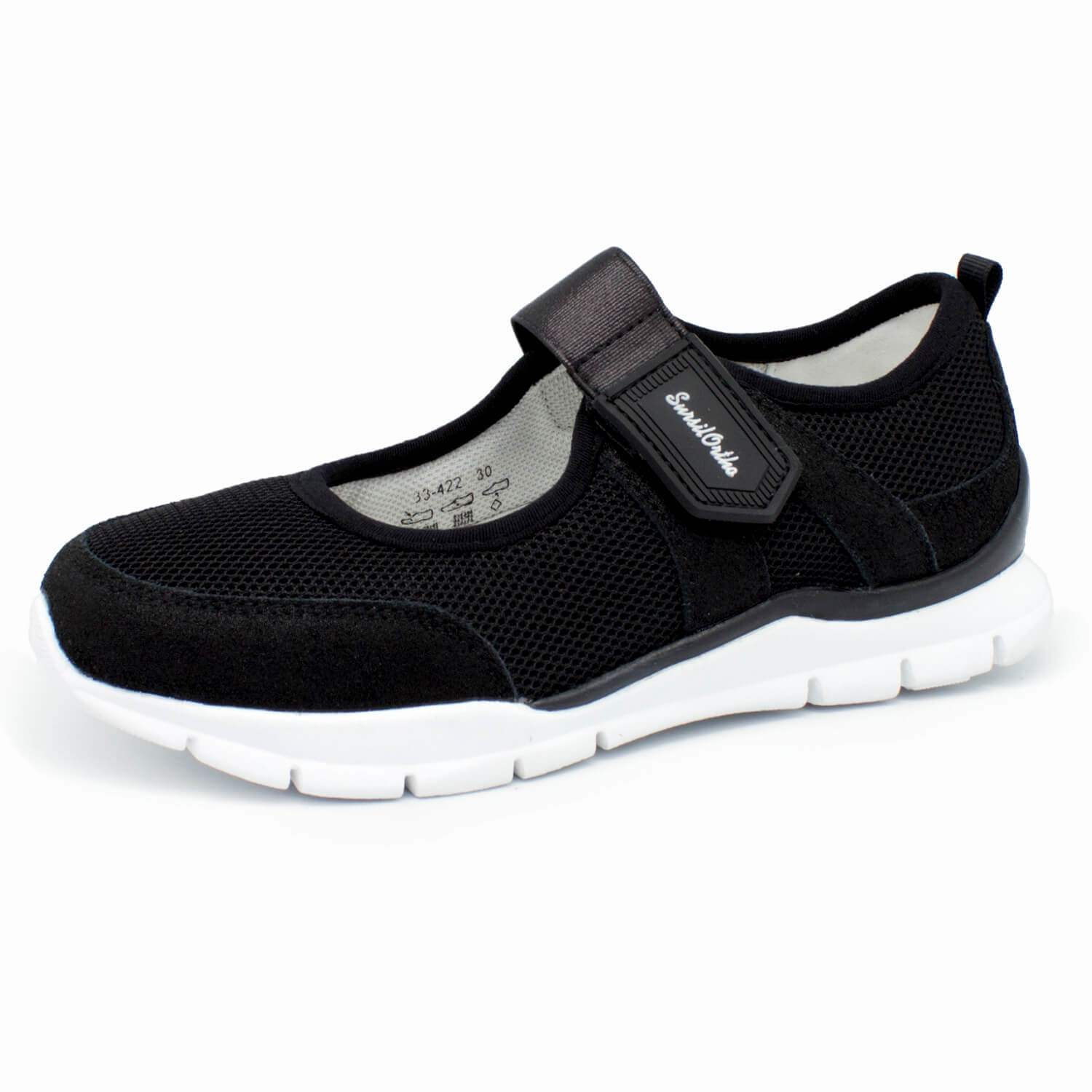 Кроссовки на девочку черные 33-422  фото 2