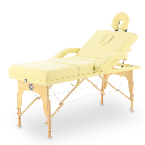 Массажный стол складной MED-MOS JF-Tapered 4-х секционный, деревянная рама фото 6