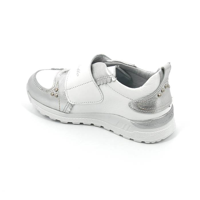 Полуботинки для девочки ц. белый/серебро  2432-КП-609,5220  фото 2