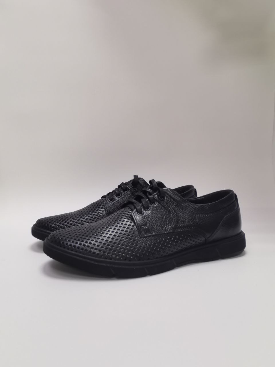 Полуботинки осенние мужские цв.черный 92485-X-001 фото 6