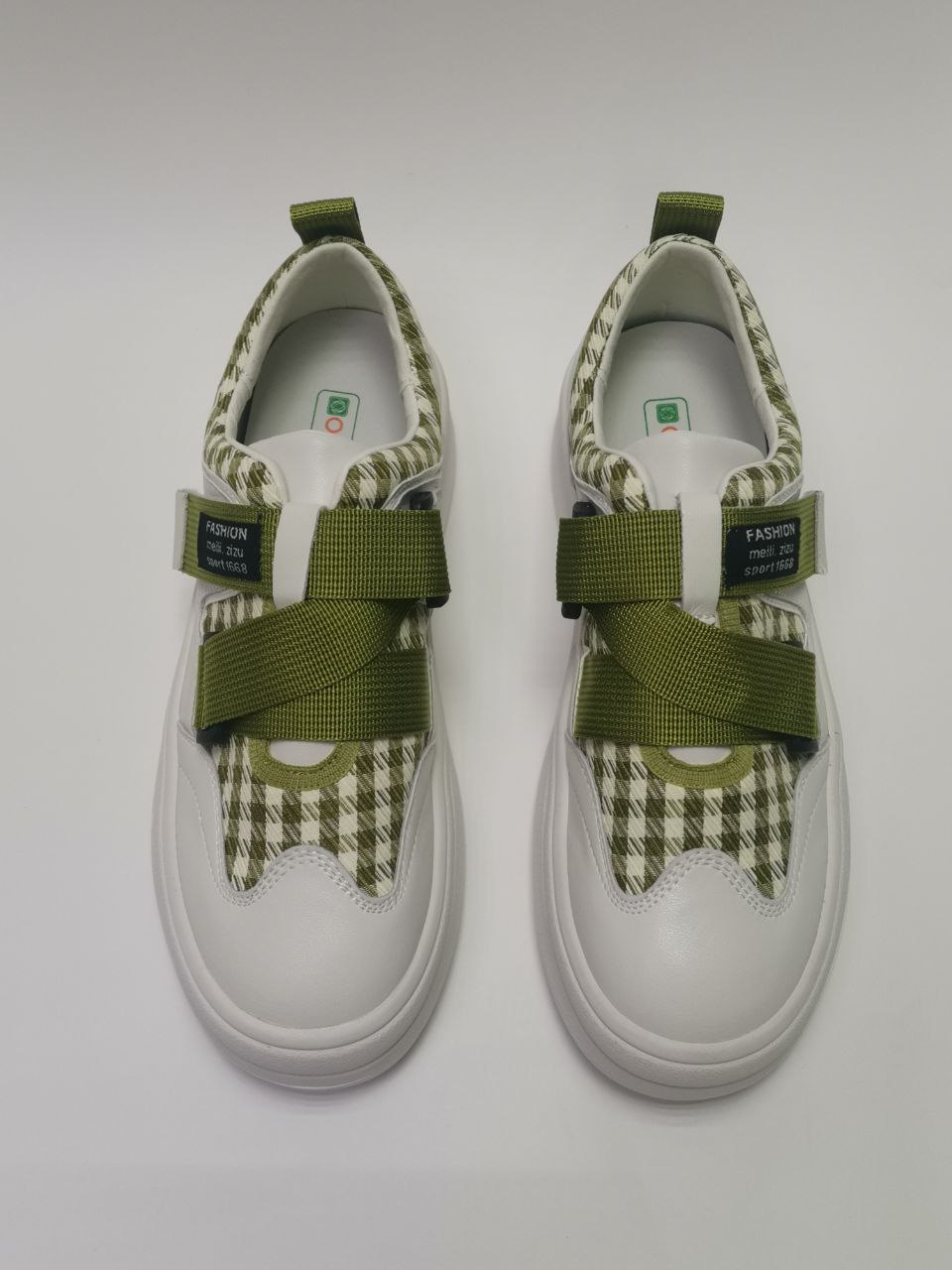 Полуботинки ортопедические женские Ортомода цв.белый с салатовым MD17-1A  фото 6