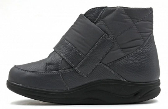 Ботинки ортопедические женские зимние Ортомода 82383-Х-504-24 СД черные увеличенной полноты фото 3