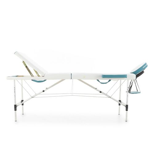 Массажный стол складной Med-mos JFAL01A 3-х секционный, алюминиевая рама, двуцветный, ложе 185х70 фото 23